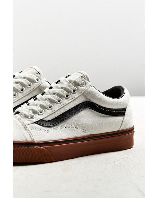 Vans white old deals skool gum sole